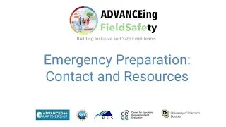 Preparing for and Evaluating Hazards: Emergency Preparation: Contact and Resources (Module 1.5)