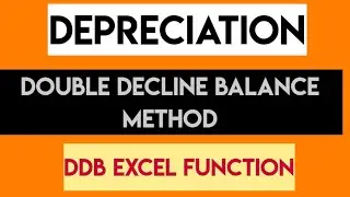 How do you calculate double declining depreciation in Excel? (DDB Function)