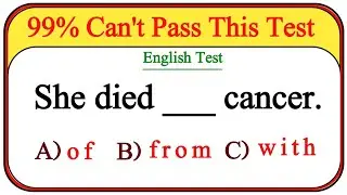 Mixed English Grammar Test 🌟 if you Pass this Test, your English is absolutely 100% superb
