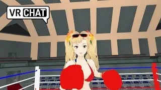 The Lightness of opponent Step is like a walk on The Beach🏖️ VRchat POV BOXING