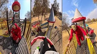 Running And Sliding in Playground POV