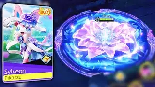 Sylveon Default vs Legendary Elegant Style Holowear Comparison - Pokemon Unite