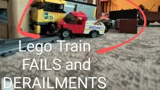 Lego Train FAILS and DERAILMENTS