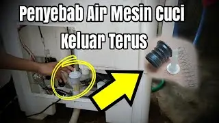 Mesin cuci air keluar terus #mesincuci #mesincucirusak #mesincuci1tabung