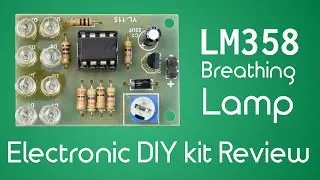 $0.79 LM358 Breathing Lamp Electronics DIY Kit - Assembly and Review