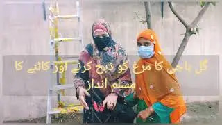 Rooster slaughtering and cutting Muslim style by Gull Baji
