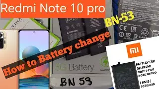 Redmi Note10 pro Battery Replacement learning // How to change battery on any Redmi mobile