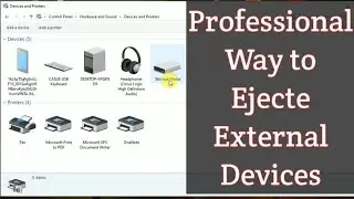 How To Eject/Remove External devices | Proper way to Eject Pen-drive, Hard-disk our any other device