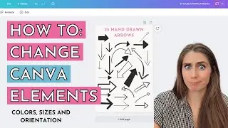 How to Change the Color of Imported Elements in Canva Free Version // 