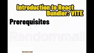 #0 Introduction to React (VITE bundler)