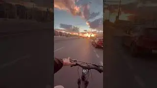 cycling 🚴‍♂️ #short #naturelovers #sunset #love #cycling #motorcycle #motivation