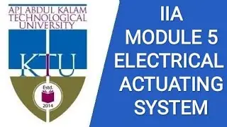 Electromechanical or ELECTRICAL ACTUATING SYSTEM, EE404, industrial instrumentation and automation