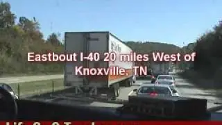 Tennesse trucking accident 20 miles west of Knoxville TN