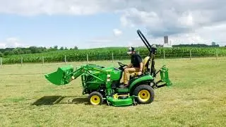 Removing & Reinstalling the Mower Deck - John Deere Compact Utility Tractor