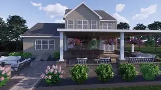 Whitehouse Landscaping - Covered Patio 3D Fly-through
