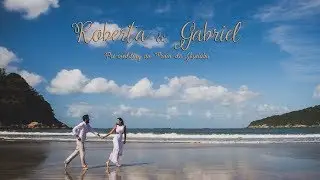 Ensaio pré casamento na Praia do Guaiuba, Guarujá   Roberta e Gabriel