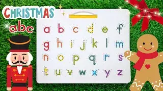 Christmas abc  - Learn how to write abc's lowercase with MAGNATAB