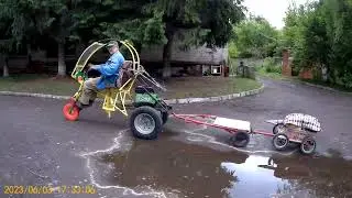 Сборка трицикла, рабочие моменты.