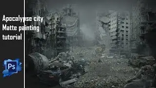 Matte painting photoshop tutorial | Ruin city matte painting | photoshop manipulation tutorial