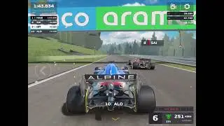 Puncture in F1 Mobile Racing 2021?