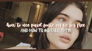 how to use paid fonts on vs for free *and how to download them*