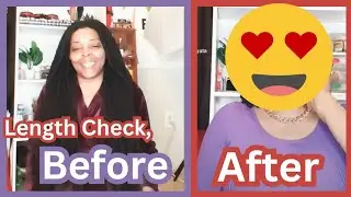 MY LENGTH CHECK! Before and After Styling my Locs