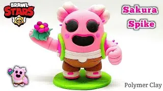 SAKURA SPIKE BRAWL STARS | Polymer Clay Tutorial