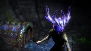 Path of Exile: Purple Necrotic Armour Helmet