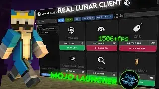 Finally Real Lunar client for mojo launcher/pojav launcher | 500+ fps no fancy menu 😱 1.21.5 