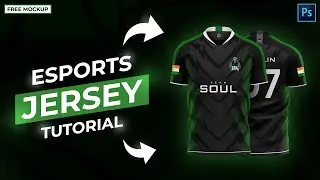 Esports Jersey Design Tutorial ft. Insane PSD | Adobe Photoshop CC | FREE MOCKUP