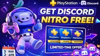 🔥 FREE Discord Nitro (1–3 Months) with PlayStation Plus! Limited Time Offer