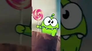 Funny Cat Chasing Cute Om Nom 