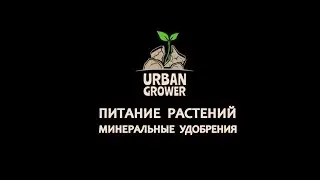 УРБАН ГРОВЕР УРОК 19 - ПИТАНИЕ РАСТЕНИЙ - МИНЕРАЛЬНЫЕ УДОБРЕНИЯ