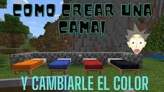 COMO CREAR UNA CAMA Y CAMBIARLE EL COLOR + MODO SUPERVIVENCIA | 