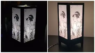 DIY JAPANESE LAMP SHADE FROM CARDBOARD
