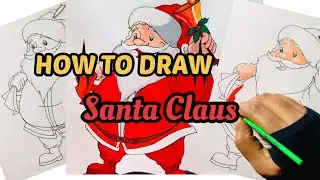 Santa Claus Drawing | Christmas Special Drawing | How To Draw & paint Santa Claus