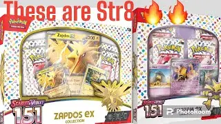 Pokemon 151 is straight MONEY!  Can't miss products- *NEW* Zapdos EX & Alakazam EX collection boxes!