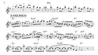 Open Door - Phil Woods Solo Transcription (Eb). Transcribed by Arkady Dudka.