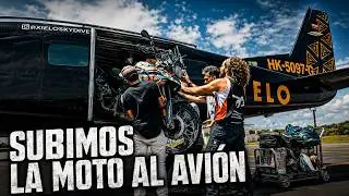 I BURST my MOTORCYCLE in a PLANE GOING from COLOMBIA to PANAMA 🛩️ THAT'S HOW I PASSED THE DARIEN CAP