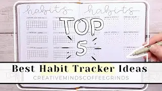 TOP 5 BEST HABIT TRACKER IDEAS FOR BULLET JOURNAL