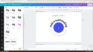Wrap Text Around A circle in Canva (30 seconds)