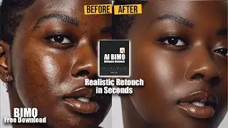 AI Bimo Retouch 3 – Free AI High-End Skin Retouch Plugin for Photoshop | (No Subscription Needed)