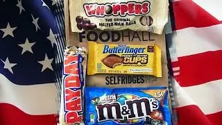 Trying American Chocolate Bars From Selfridges Food Hall | iPhone Vlog #3