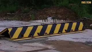 Противотаранное устройство остановки колесного транспорта