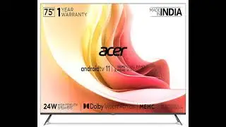 Best Acer 189 cm (75 inches) I Series 4K Ultra HD Android Smart LED TV AR75AR2851UDFL (Black)