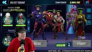 DD8 Planner - SENTINEL ORCHIS RAID GAMEPLAY - HARD - MARVEL Strike Force - MSF