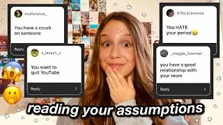 reading your assumptions about me