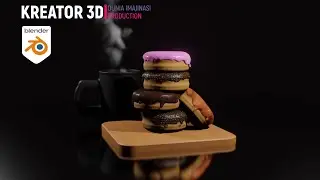 BLENDER 3D 3x - TUTORIL MUDAH MEMBUAT KUE DONAT