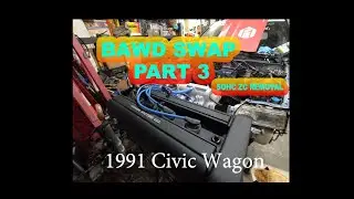 How to install B series in EF Civic Chassis Part 3 |  Removing the stock motor!