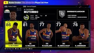 NBA 2K25: Denver Nuggets '91-'92 classic team - Jordan Era